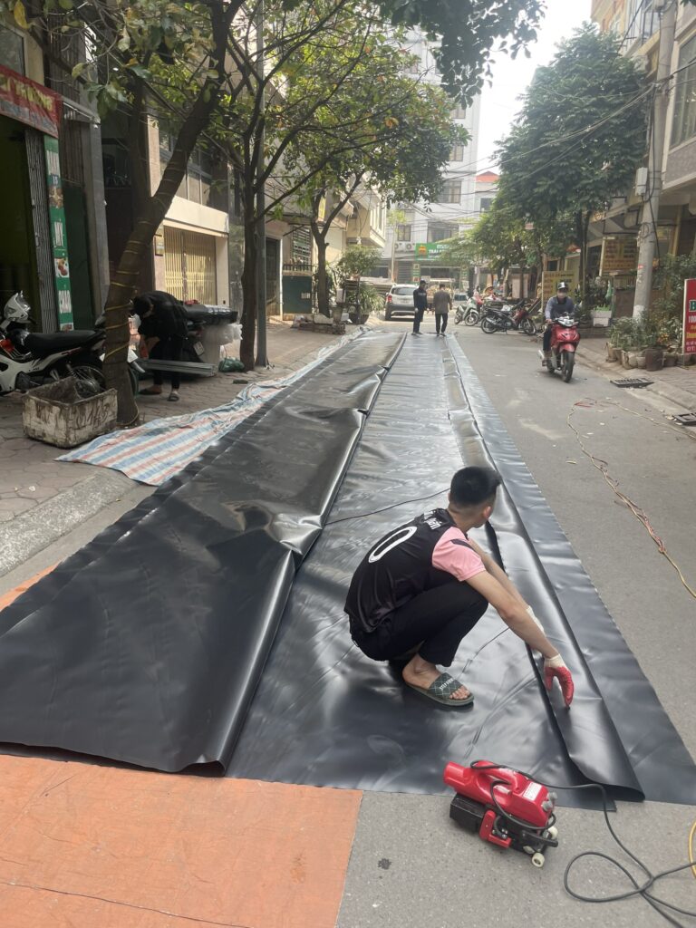 ( Hàn màng bạt nhựa HDPE. LH đặt hàng: 09817.36822)