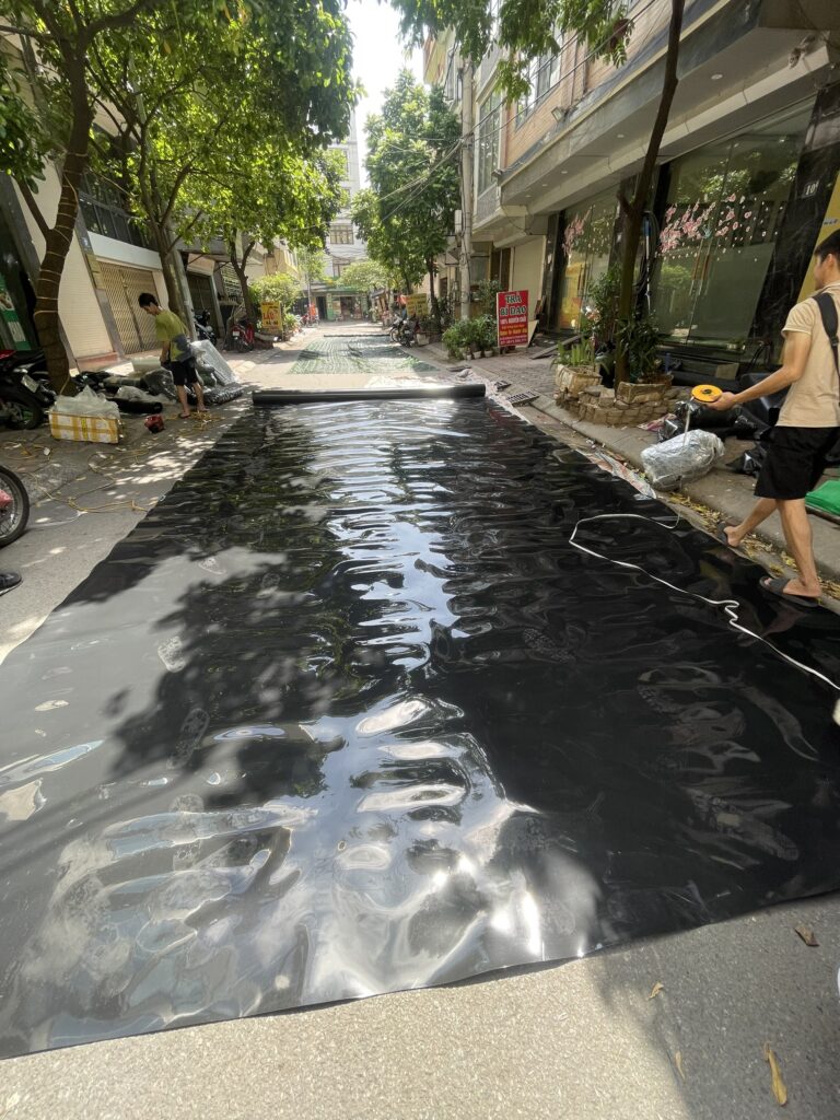 ( Hình ảnh bạt chống thấm HDPE )